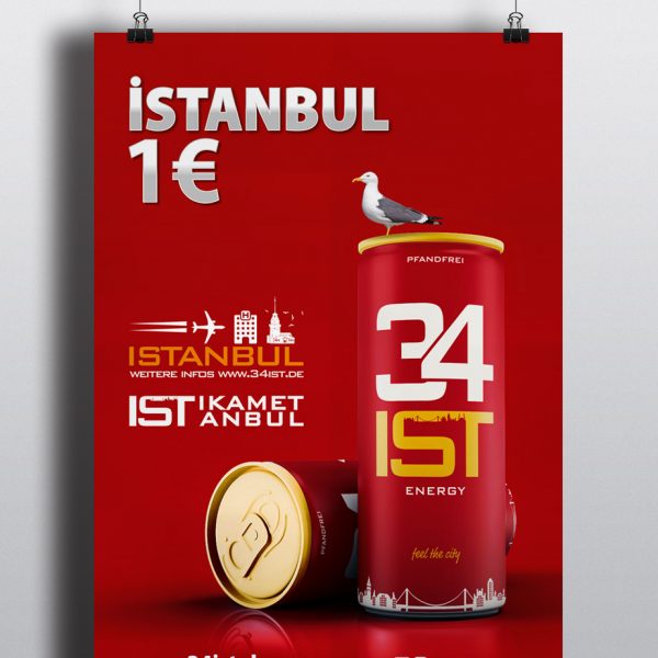 Poster 34ist Energydrink