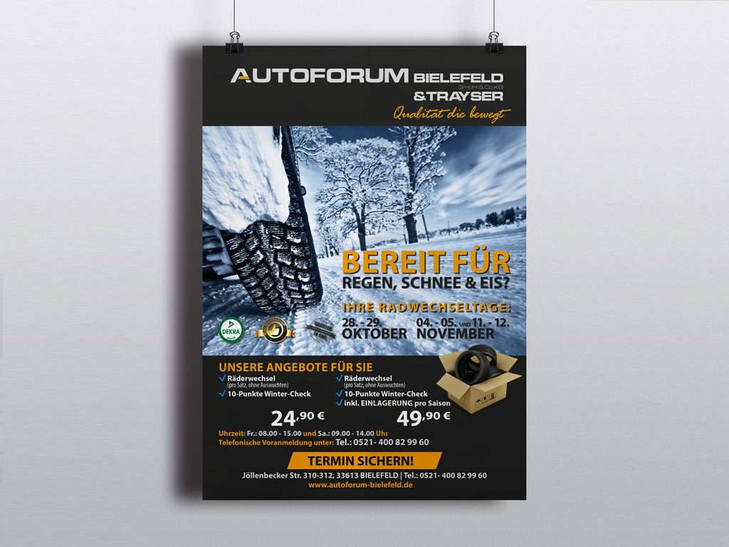 Grafist + Autofroum Bielefeld - Werbeplakat