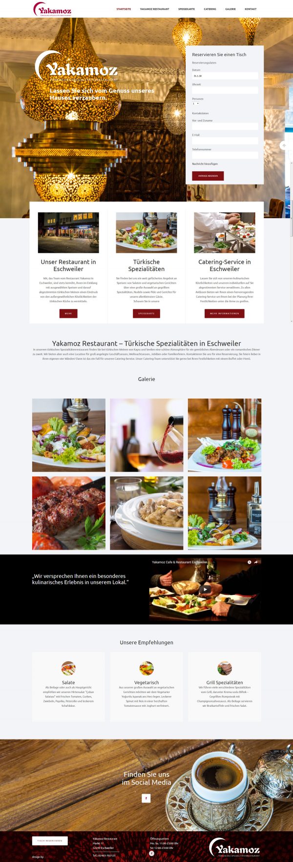 Yakamoz Restaurant Webseite